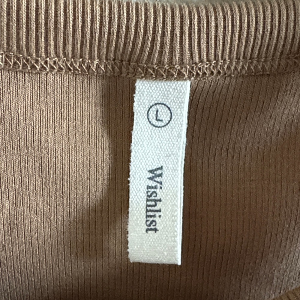 Wishlist Tan Ribbed Top - Picture 2 of 2